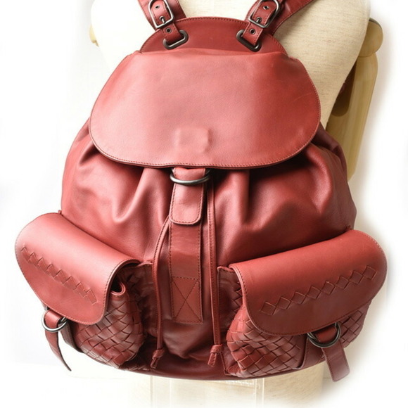 BOTTEGA VENETA Leather Intrecciato Backpack main image 8